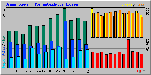 Usage summary for metexim.verio.com